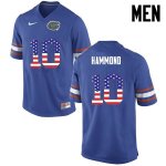 Men's Florida Gators #10 Josh Hammond NCAA Nike Blue USA Flag Fashion Authentic Stitched College Football Jersey GVE4362LX